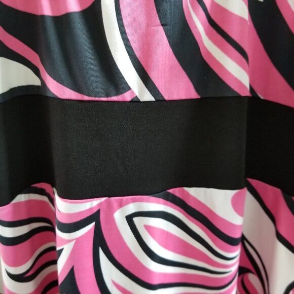 Studio 1940 Sleeveless Bra Top With Beaded Neckline Size Small Pink and Black - Picture 8 of 13